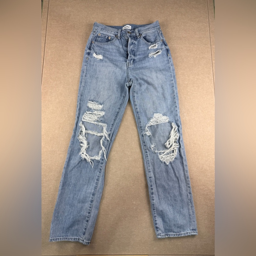 PISTOLA Jeans Women's Size 26 Blue Distressed High Rise Medium Wash‎ Denim
